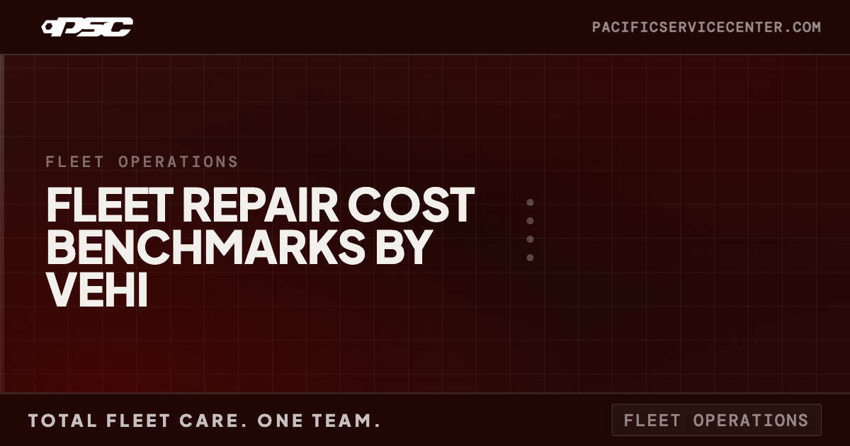 Fleet Repair Cost Per Mile: Benchmarks by Vehicle Class