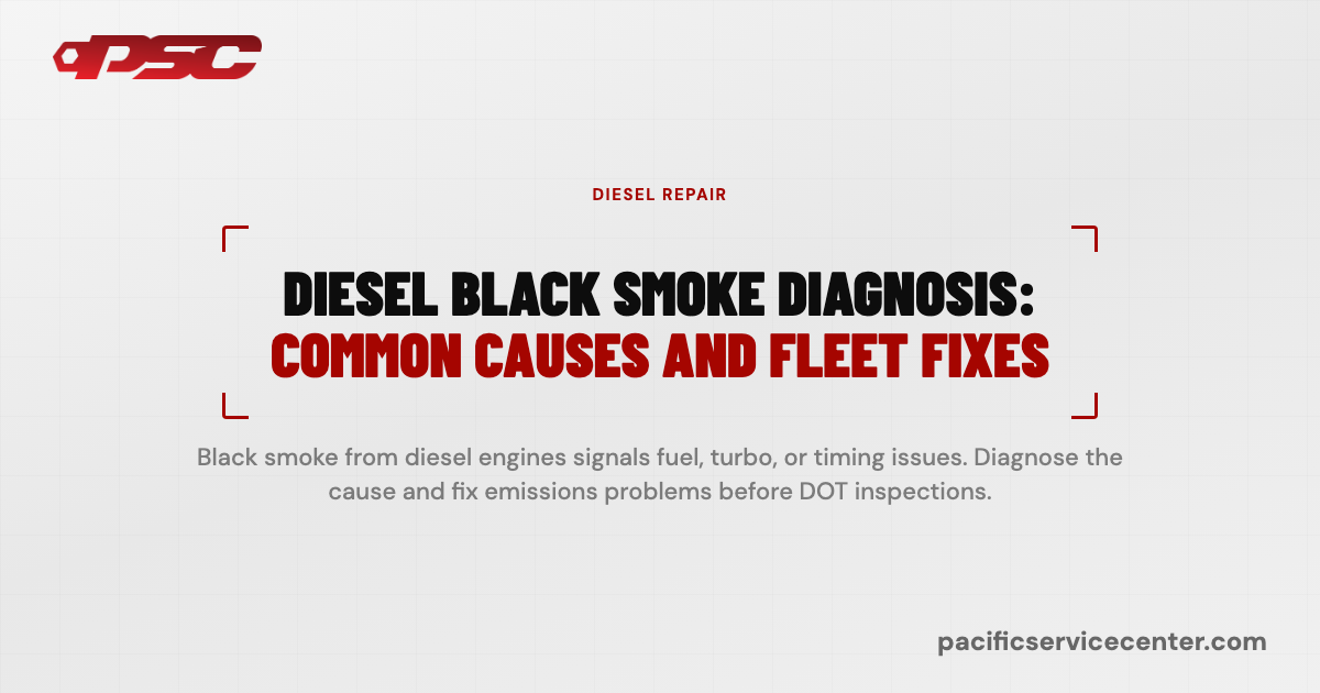 Diesel Black Smoke Diagnosis: Common Causes and Fleet Fixes