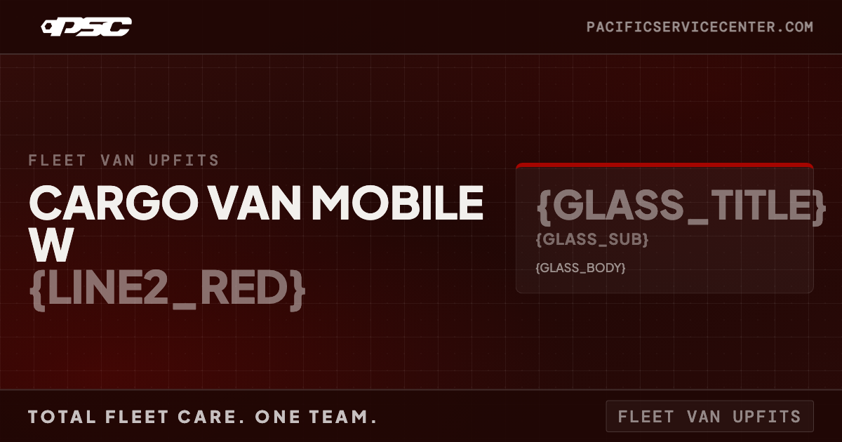 Cargo Van Mobile Workshop Setup: Power and Storage Guide