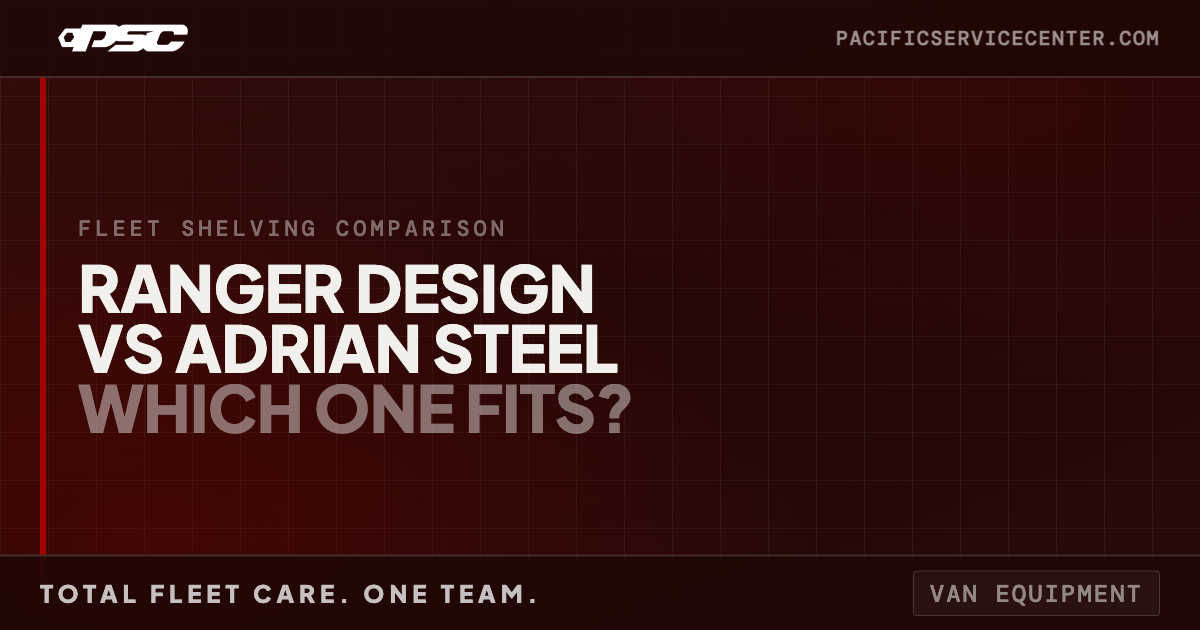 Ranger Design vs Adrian Steel Shelving: Fleet Manager Comparison